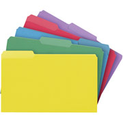 Staples Colored File Folders, Legal, 3 Tab, Assortment D