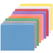 Staples Colored File Folders, Letter, Single Tab, Assortment C