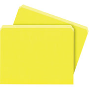 Staples Colored File Folders, Letter, Single Tab, Yellow