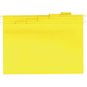 Staples Colored Hanging File Folders, Legal, Yellow, 25/Box