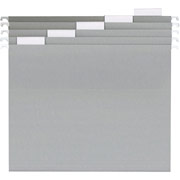 Staples Colored Hanging File Folders, Letter, Gray, 25/Box