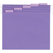 Staples Colored Hanging File Folders, Letter, Purple, 25/Box