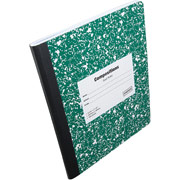 Staples Composition Notebook, Quadrille Ruled, Green