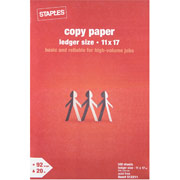 Staples Copy Paper, 11" x 17", Ream