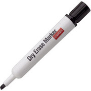 Staples Dry-Erase Markers, Chisel Tip, Black
