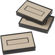 Staples Dry Replacement Stamp Pads, 2 Color