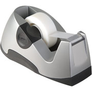 Staples Executive Desktop Tape Dispenser, Silver