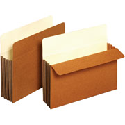 Staples File Pockets with Tyvek Reinforced Gussets, Letter, 3 1/2" Expansion, Each