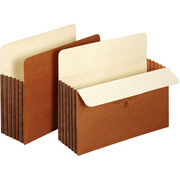Staples File Pockets with Tyvek Reinforced Gussets, Letter, 5 1/4" Expansion, Each