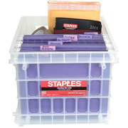 Staples File Storage Crates, Clear
