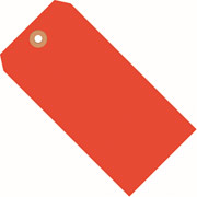 Staples Fluorescent Red Shipping Tags, #5, 4-3/4" x 2-3/8"