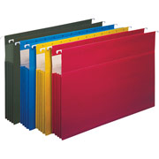 Staples  Hanging File Pockets, Legal, Assorted Colors, 4/Box