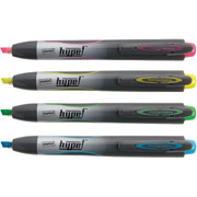Staples Hype! Retractable Highlighters, Assorted