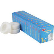 Staples Invisible Tape Refill Rolls,                3/4" x 36yds - 12/Pack