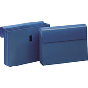 Staples Laminated Expanding Wallets,  3 1/2" Expansion, Letter, Blue, 3/Pack