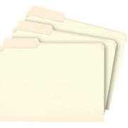 Staples Manila File Folders, Letter, 3 Tab, Left Position, 100/Box