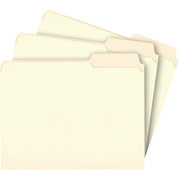 Staples Manila File Folders, Letter, 3 Tab, Right Position, 100/Box