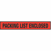 Staples Packing List Envelopes, 4-1/2" x 7-1/2", Red Panel Face "Packing List Enclosed"