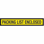 Staples Packing List Envelopes 6-3/4" x 5", Yellow Panel Face "Packing List Enclosed"