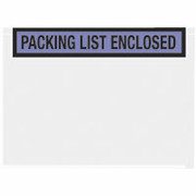 Staples Packing List Envelopes, 7" x 5-1/2", Blue Panel Face "Packing List Enclosed"