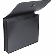 Staples Poly Expanding Wallets, Letter, Black, Each