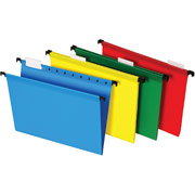 Staples Poly Hanging File Folders, Assorted