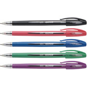 Staples Sonix Ballpoint Stick Pens, Medium Point, Assorted, 5 Pack