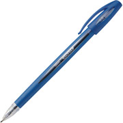 Staples Sonix Ballpoint Stick Pens, Medium Point, Blue, Dozen