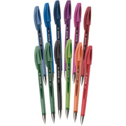 Staples Sonix Gel-Ink Pens, Medium Point, Assorted, Dozen
