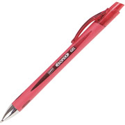 Staples Sonix Retractable Gel-Ink Pens, Medium Point, Red, Dozen