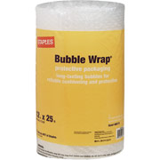 Staples Standard Bubble Wrap, 12" x 25'