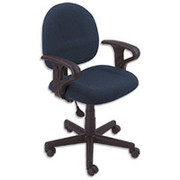 Staples Task Chair with Adjustable Arms, Blue