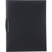 Staples Textured Poly Swing Arm Report Cover, Black