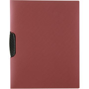 Staples Textured Poly Swing Arm Report Cover, Burgundy