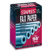 Staples Thermal Fax Paper, 328' roll x 1" core