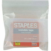 Staples White Block Recloseable 2-Mil Poly Bags, 5" x 5"