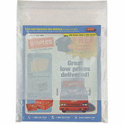 Staples White Block Recloseable 2-Mil Poly Bags, 9" x 12"