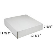 Staples White Side-Loading Locking-Tab Mailers, 12-1/8" x 11-5/8" x 2-5/8"