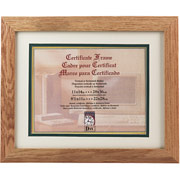 Stepped Oak Document/Certificate Frames, 11 x 14