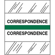 Tabbies Medical Chart Index Divider Sheet Tabs, Correspondence, Green