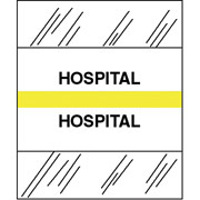 Tabbies Medical Chart Index Divider Sheet Tabs, Hospital, Yellow