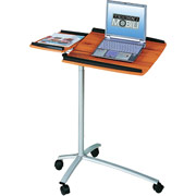 Techni-Mobili Mobile Adjustable Notebook Stand, Woodgrain