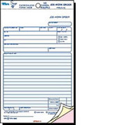 Tops Job Work Order Forms, 5-1/2" x 8-1/2", 3 Part