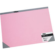 Tops Pink Desk Pad with Gray Binding, 17" x 22", 50 Sheets