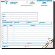 Tops Snap-Off Shipper/Packing List Forms, 8-1/2" x 7", 3 Part