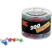 Translucent Pushpins by OIC, 200 Count Tub