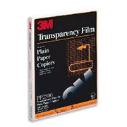 Transparency Film For Plain-Paper Copiers by 3M, PP2500, 100/Pack