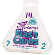 Trend Enterprises Three-Corner Multiplication/Division Flash Cards