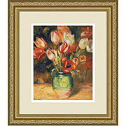 "Tulips in a Vase", Framed Print
