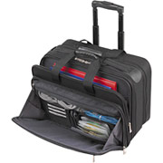 U.S. Luggage Ballistic Nylon Rolling "Smart Strap" Computer Case